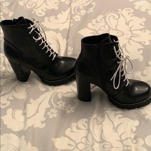 Never worn Jeffrey Campbell Legion lace up bootie